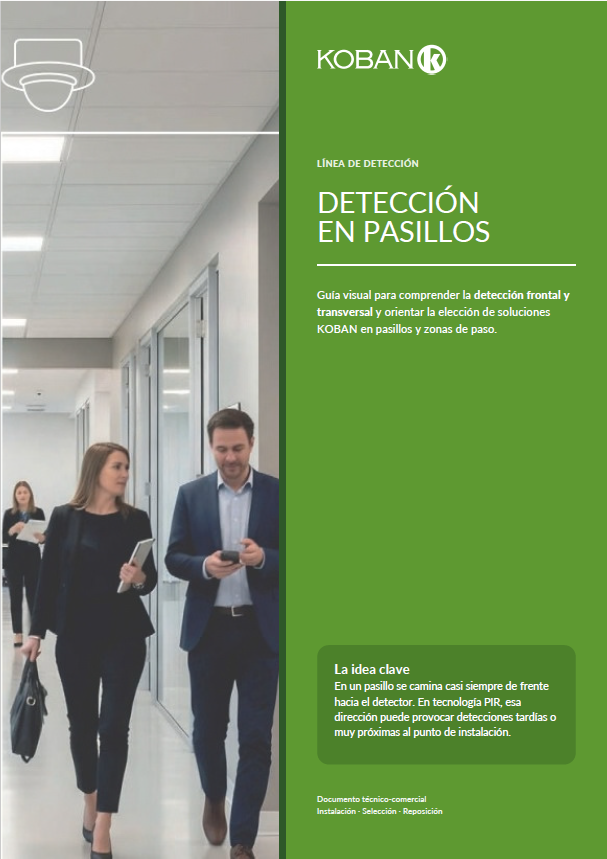 Guía técnica de soluciones para detección en pasillo en función de los requerimientos de la instalación